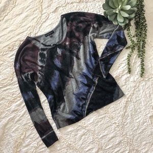 Rock & Republic Tie Die Lightweight Sweatshirt